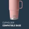 YETI Rambler 20 oz Travel Mug, Stainless Steel, Vacuum Insulated with Stronghold Lid(Sandstone Pink)