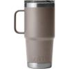 YETI Rambler 20 oz Travel Mug, Stainless Steel, Vacuum Insulated with Stronghold Lid(Sharptail Taupe)
