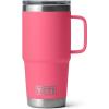 YETI Rambler 20 oz Travel Mug, Stainless Steel, Vacuum Insulated with Stronghold Lid(Tropical Pink)