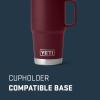 YETI Rambler 20 oz Travel Mug, Stainless Steel, Vacuum Insulated with Stronghold Lid(Wild Vine Red)