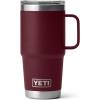 YETI Rambler 20 oz Travel Mug, Stainless Steel, Vacuum Insulated with Stronghold Lid(Wild Vine Red)