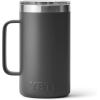 YETI Rambler 24 oz Mug, Vacuum Insulated, Stainless Steel with MagSlider Lid(Charcoal)