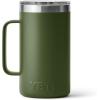 YETI Rambler 24 oz Mug, Vacuum Insulated, Stainless Steel with MagSlider Lid(Highlands Olive)