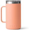 YETI Rambler 24 oz Mug, Vacuum Insulated, Stainless Steel with MagSlider Lid(Lowcountry Peach)