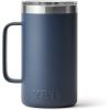 YETI Rambler 24 oz Mug, Vacuum Insulated, Stainless Steel with MagSlider Lid(Navy)