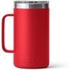 YETI Rambler 24 oz Mug, Vacuum Insulated, Stainless Steel with MagSlider Lid(Rescue Red)