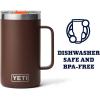 YETI Rambler 24 oz Mug, Vacuum Insulated, Stainless Steel with MagSlider Lid(Wetlands Brown)