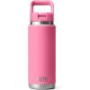 YETI Rambler 26 oz Bottle, Vacuum Insulated, Stainless Steel with Color Matching Straw Cap(Harbor Pink)