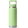 YETI Rambler 26 oz Bottle, Vacuum Insulated, Stainless Steel with Color Matching Straw Cap(Key Lime)