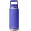 YETI Rambler 26 oz Bottle, Vacuum Insulated, Stainless Steel with Color Matching Straw Cap(Ultramarine Violet)