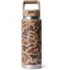 YETI Rambler 26 oz Bottle, Vacuum Insulated, Stainless Steel with Color Matching Straw Cap(Wetlands Camo)