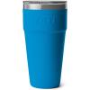 YETI Rambler 30 oz Stackable Tumbler, Stainless Steel, Vacuum Insulated with MagSlider Lid(Big Wave Blue)