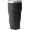 YETI Rambler 30 oz Stackable Tumbler, Stainless Steel, Vacuum Insulated with MagSlider Lid(Black)