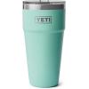 YETI Rambler 30 oz Stackable Tumbler, Stainless Steel, Vacuum Insulated with MagSlider Lid(Seafoam)