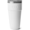 YETI Rambler 30 oz Stackable Tumbler, Stainless Steel, Vacuum Insulated with MagSlider Lid(White)