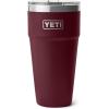 YETI Rambler 30 oz Stackable Tumbler, Stainless Steel, Vacuum Insulated with MagSlider Lid(Wild Vine Red)