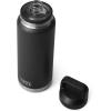 YETI Rambler 36 oz Bottle, Vacuum Insulated, Leakproof, Stainless Steel with Chug Cap(Black)