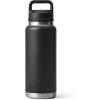 YETI Rambler 36 oz Bottle, Vacuum Insulated, Leakproof, Stainless Steel with Chug Cap(Black)