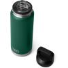YETI Rambler 36 oz Bottle, Vacuum Insulated, Leakproof, Stainless Steel with Chug Cap(Black Forest Green)