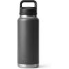 YETI Rambler 36 oz Bottle, Vacuum Insulated, Leakproof, Stainless Steel with Chug Cap(Charcoal)