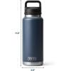 YETI Rambler 36 oz Bottle, Vacuum Insulated, Leakproof, Stainless Steel with Chug Cap(Desert Bloom)