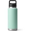 YETI Rambler 36 oz Bottle, Vacuum Insulated, Leakproof, Stainless Steel with Chug Cap(Seafoam)