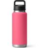 YETI Rambler 36 oz Bottle, Vacuum Insulated, Leakproof, Stainless Steel with Chug Cap(Tropical Pink)
