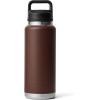 YETI Rambler 36 oz Bottle, Vacuum Insulated, Leakproof, Stainless Steel with Chug Cap(Wetlands Brown)
