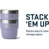 YETI Rambler 4 oz Stackable Cup, Stainless Steel, Vacuum Insulated Espresso/Coffee Cup, 2 Pack(Cosmic Lilac)