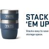 YETI Rambler 4 oz Stackable Cup, Stainless Steel, Vacuum Insulated Espresso/Coffee Cup, 2 Pack(Navy)