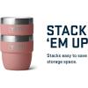 YETI Rambler 4 oz Stackable Cup, Stainless Steel, Vacuum Insulated Espresso/Coffee Cup, 2 Pack(Sandstone Pink)