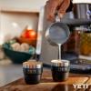 YETI Rambler 4 oz Stackable Cup, Stainless Steel, Vacuum Insulated Espresso/Coffee Cup, 2 Pack(Seafoam)