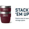 YETI Rambler 4 oz Stackable Cup, Stainless Steel, Vacuum Insulated Espresso/Coffee Cup, 2 Pack(Wild Vine Red)