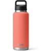 YETI Rambler 46 oz Bottle, Vacuum Insulated, Leakproof, Stainless Steel with Chug Cap(Coral)
