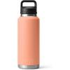 YETI Rambler 46 oz Bottle, Vacuum Insulated, Leakproof, Stainless Steel with Chug Cap(Lowcountry Peach)