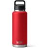 YETI Rambler 46 oz Bottle, Vacuum Insulated, Leakproof, Stainless Steel with Chug Cap(Rescue Red)