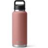 YETI Rambler 46 oz Bottle, Vacuum Insulated, Leakproof, Stainless Steel with Chug Cap(Sandstone Pink)
