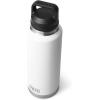 YETI Rambler 46 oz Bottle, Vacuum Insulated, Leakproof, Stainless Steel with Chug Cap(White)