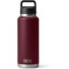 YETI Rambler 46 oz Bottle, Vacuum Insulated, Leakproof, Stainless Steel with Chug Cap(Wild Vine Red)