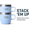 YETI Rambler 6 oz Stackable Mug, Stainless Steel, Vacuum Insulated Espresso/Coffee Mug, 2 Pack(Big Sky Blue)