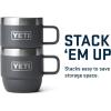 YETI Rambler 6 oz Stackable Mug, Stainless Steel, Vacuum Insulated Espresso/Coffee Mug, 2 Pack(Charcoal)
