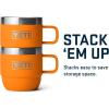 YETI Rambler 6 oz Stackable Mug, Stainless Steel, Vacuum Insulated Espresso/Coffee Mug, 2 Pack(King Crab)