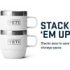 YETI Rambler 6 oz Stackable Mug, Stainless Steel, Vacuum Insulated Espresso/Coffee Mug, 2 Pack(White)