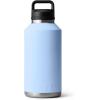 YETI Rambler 64 oz Bottle, Vacuum Insulated, Leakproof, Stainless Steel with Chug Cap, Navy(Big Sky Blue)