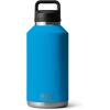YETI Rambler 64 oz Bottle, Vacuum Insulated, Leakproof, Stainless Steel with Chug Cap, Navy(Big Wave Blue)