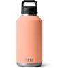 YETI Rambler 64 oz Bottle, Vacuum Insulated, Leakproof, Stainless Steel with Chug Cap, Navy(Low Country Peach)