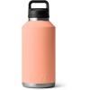 YETI Rambler 64 oz Bottle, Vacuum Insulated, Leakproof, Stainless Steel with Chug Cap, Navy(Low Country Peach)