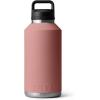 YETI Rambler 64 oz Bottle, Vacuum Insulated, Leakproof, Stainless Steel with Chug Cap, Navy(Sandstone Pink)