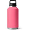 YETI Rambler 64 oz Bottle, Vacuum Insulated, Leakproof, Stainless Steel with Chug Cap, Navy(Tropical Pink)