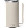 YETI Rambler 64 oz Pitcher, Vacuum Insulated, Stainless Steel with MagSlider Lid, Tropical Pink(Cape Taupe)